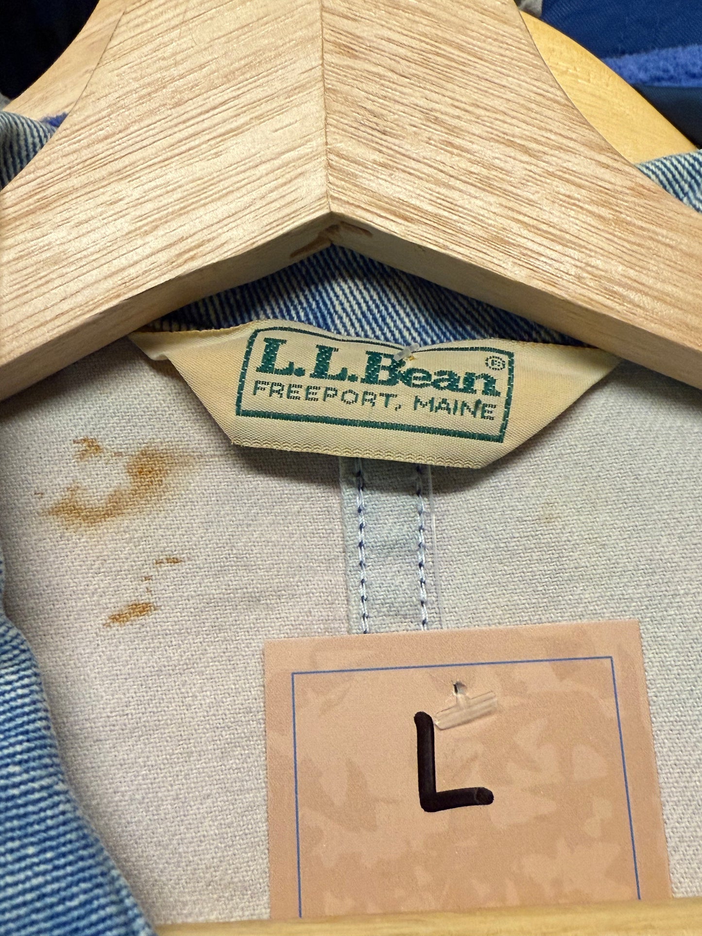LL Bean Jean Chore Jacket 80s