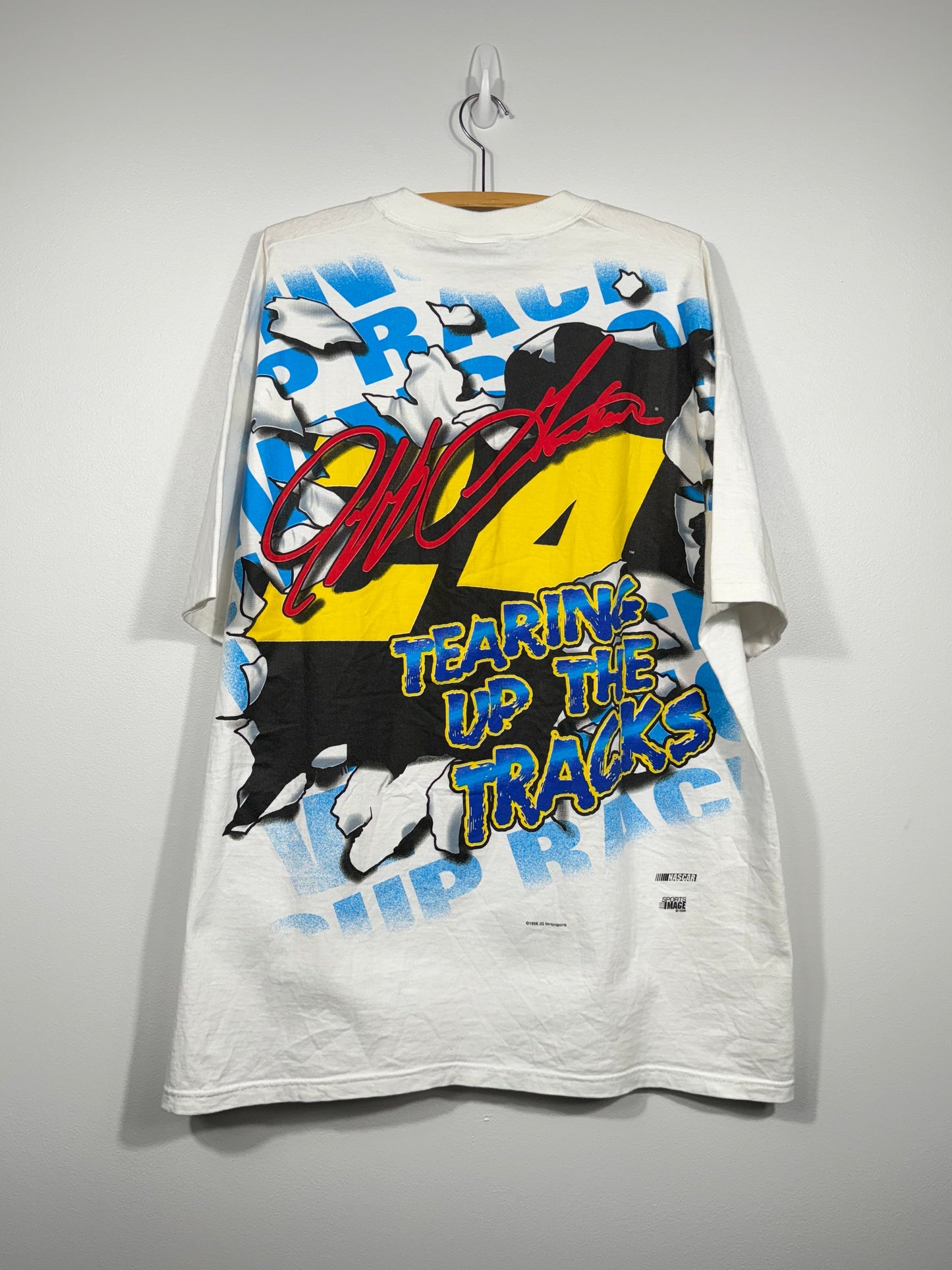 Jeff Gordon on A Tear NASCAR Shirt AOP 90s