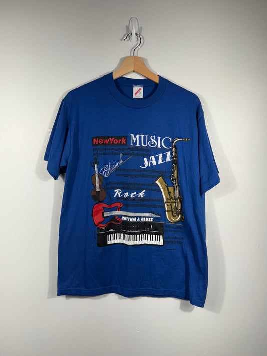 New York Music Jazz Shirt 90s