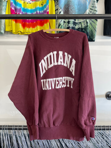 1990s Indiana University Champion Reverse Weave sweatshirt size XL