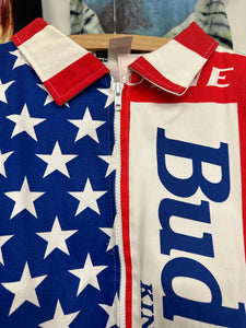 1980s Budweiser zip up jacket size L