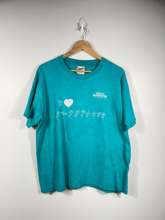 Chocolate Factory Sign Language Shirt 90s