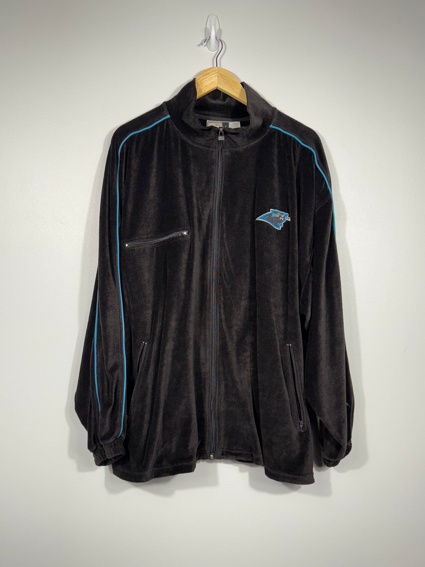 Velour Charlotte Panthers Zip-up 00s