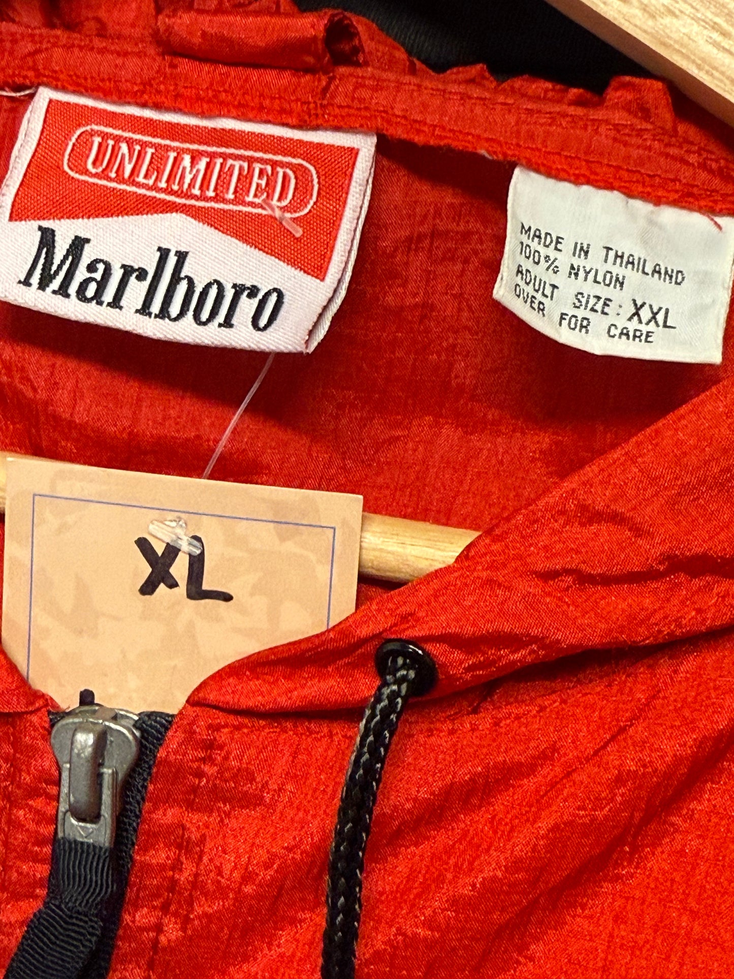 Marlboro Windbreaker Quarter Zip Jacket 90s