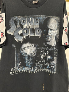 1998 Stone Cold Steve Austin WWF double sided shirt size L