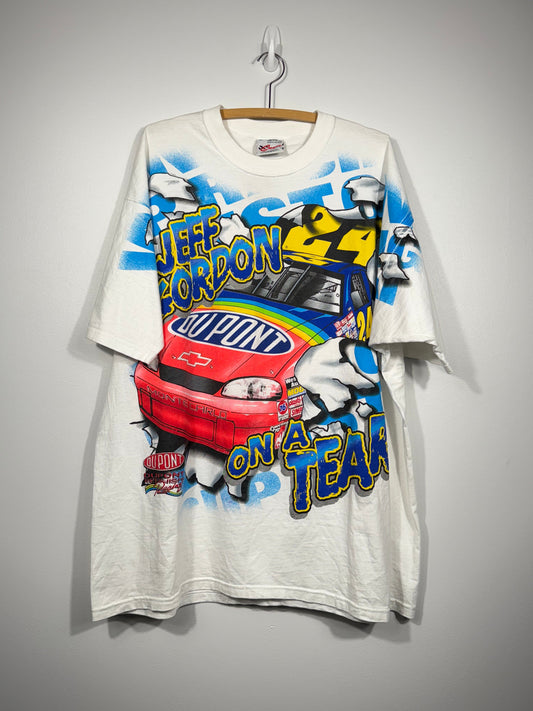 Jeff Gordon on A Tear NASCAR Shirt AOP 90s