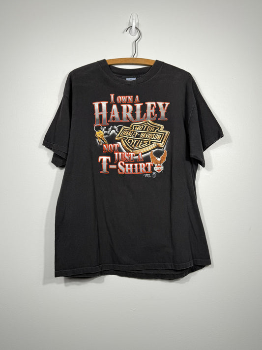 'I Own a Harley Not Just A T-Shirt' Harley Davidson Shirt 80s