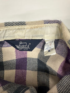 1980s Woolrich Purple Button up shirt size L