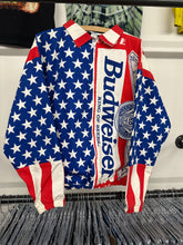 Load image into Gallery viewer, 1980s Budweiser zip up jacket size L
