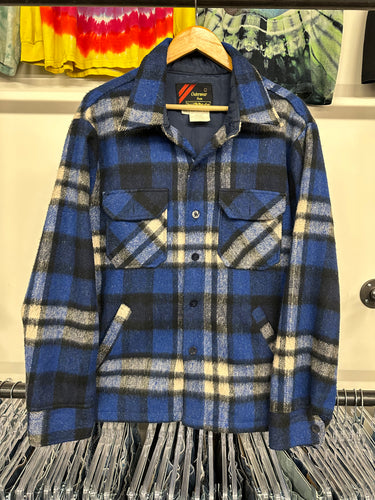 1970s Sears Outerwear flannel button up jacket size L
