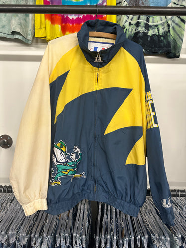 1990s Notre Dame Logo Athletic shark tooth jacket size XL