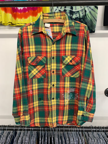 1970s Distressed Flannel size M