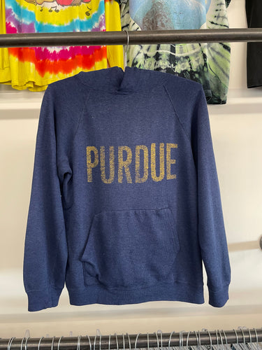 Early 1980s Purdue University hooded sweatshirt size S