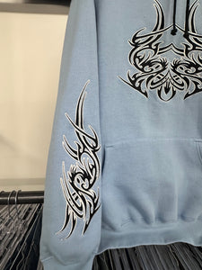 2000s Sapphire Lounge Embroidered Hoodie size XXL