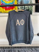 Load image into Gallery viewer, 1960s Alpha Phi flock print sweatshirt size L