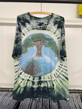 Load image into Gallery viewer, 1990s Mother Nature Earth Tie Dye distressed shirt size XL