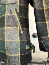 Load image into Gallery viewer, 1960s plaid wool zip up jacket size L
