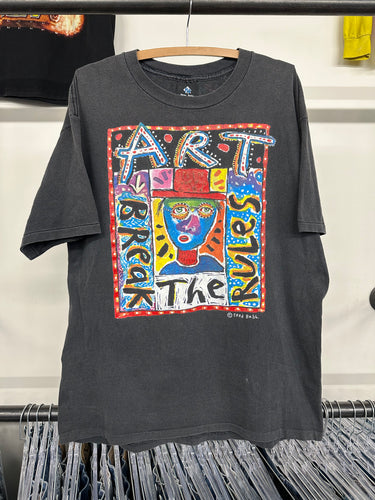 1990s Fred Babb—Art: Break the Rules shirt size XL