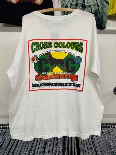 1990s Cross Colours “Don’t Dog Me Out” shirt size XL