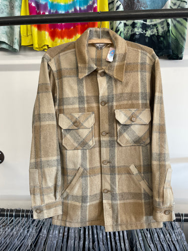 1980s Woolrich button up shirt jacket size M