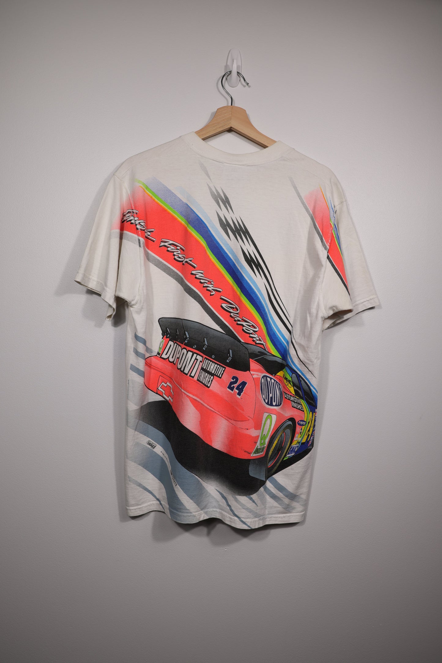 90s Jeff Gordon AOP ‘Finish First with DuPont’ NASCAR Shirt