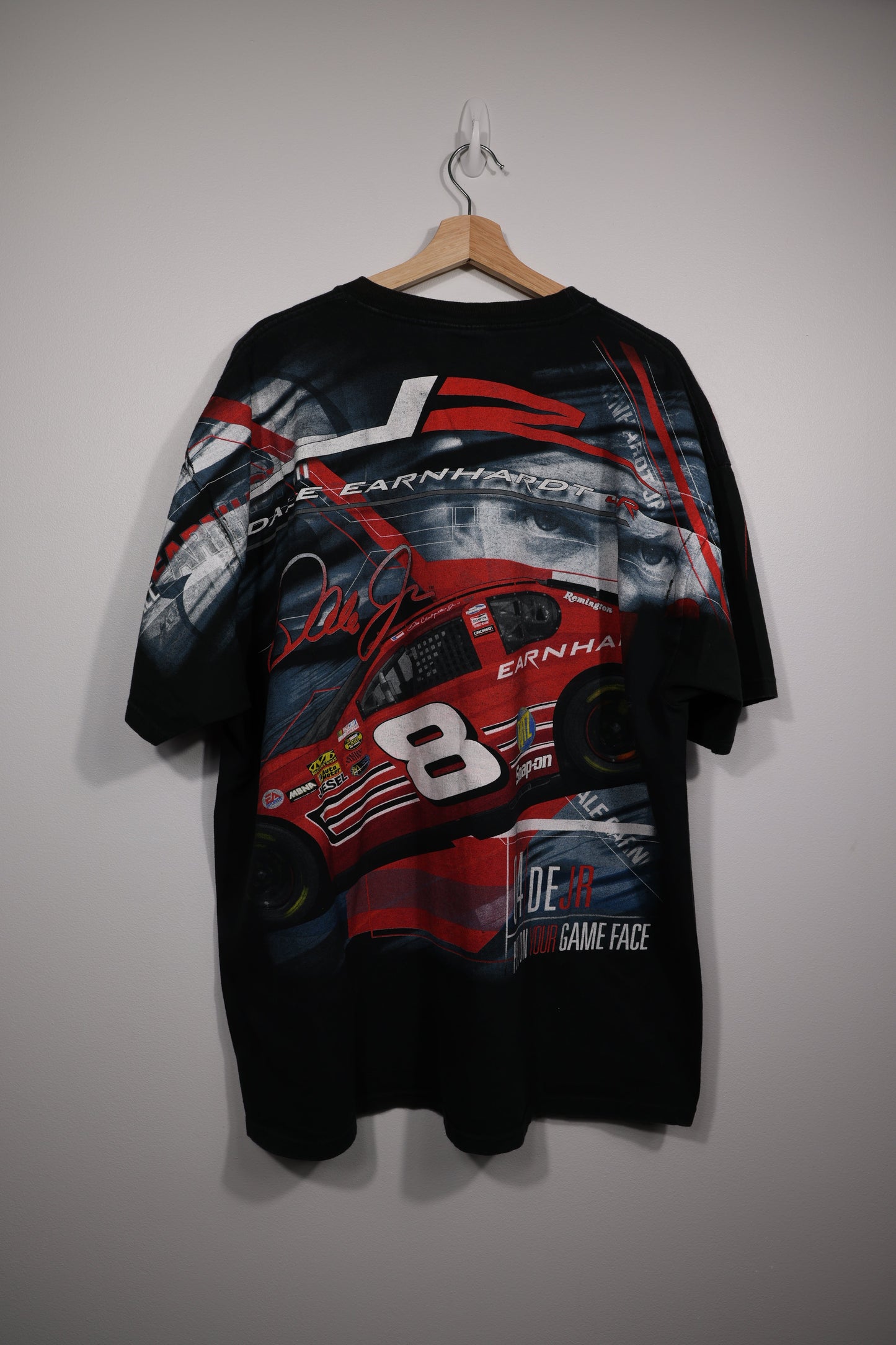 00s Dale Earnhardt Jr. AOP ‘Put Your Game Face On’ NASCAR Shirt