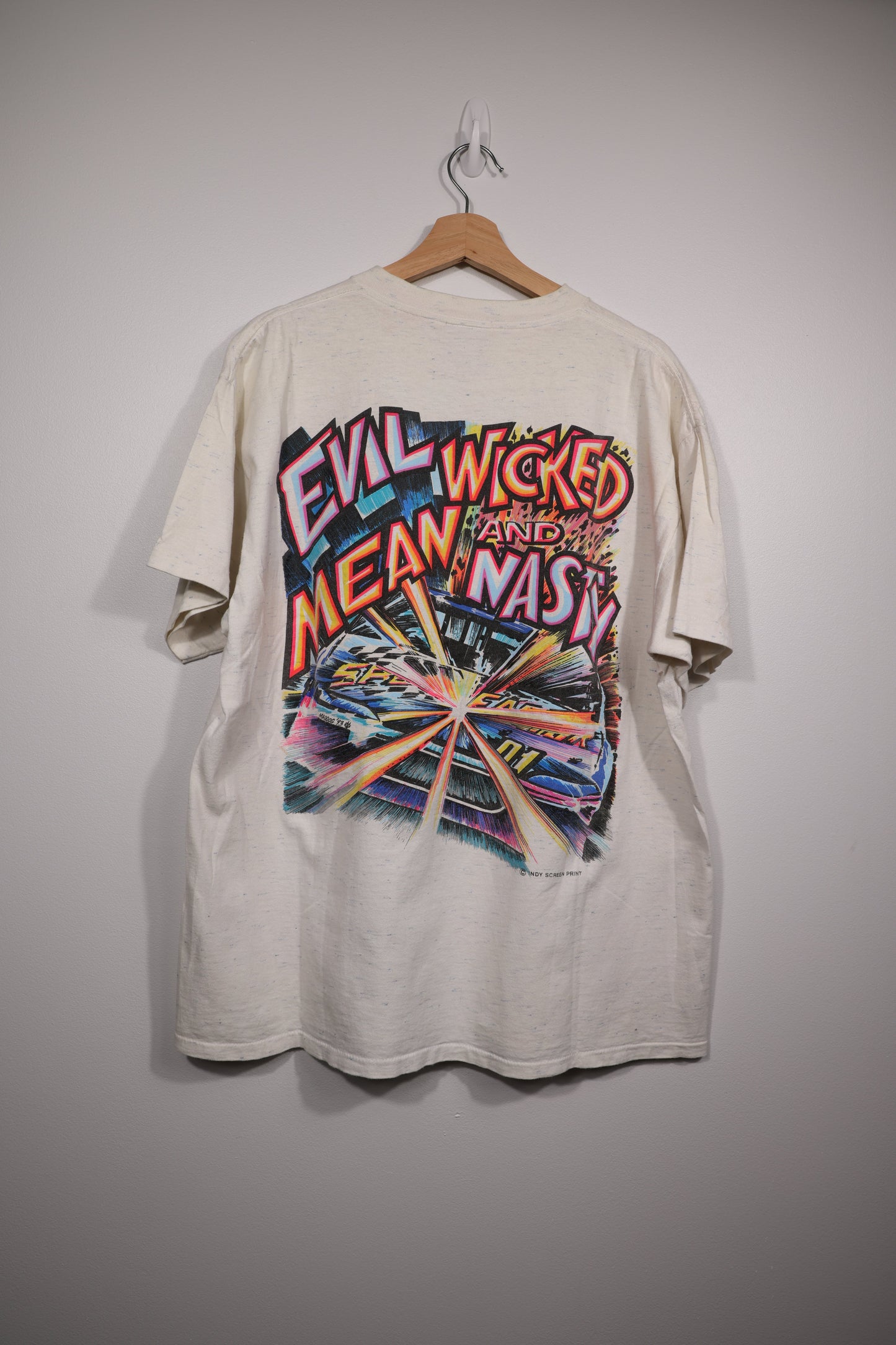 90s Evil Wicked Nasty Mean NASCAR Shirt