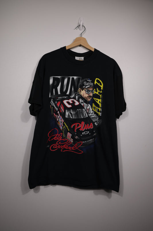 90s Dale Earnhardt ‘Run Hard, Stop Fast’ NASCAR Shirt