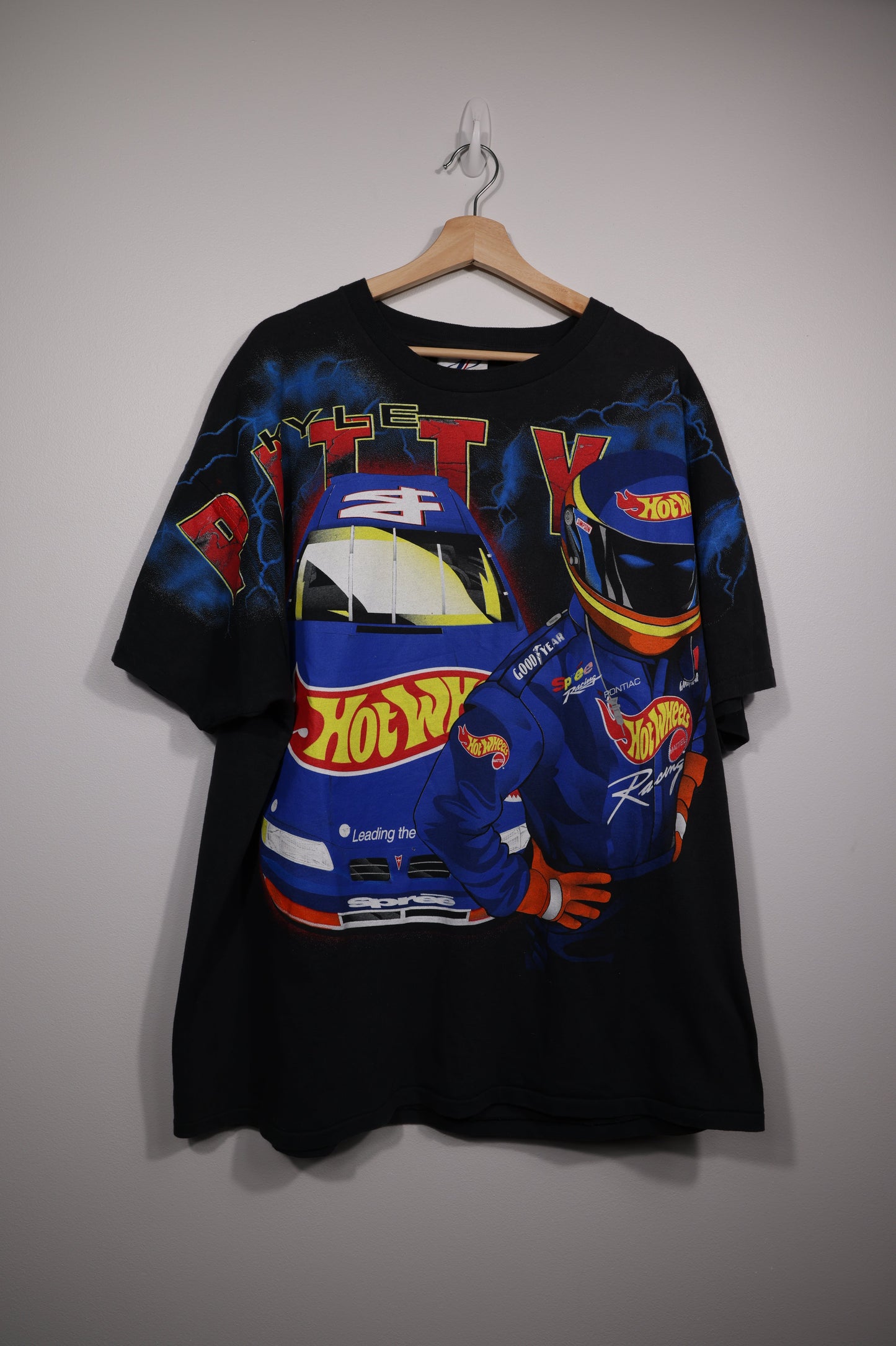 90s Kyle Petty AOP Hotwheels NASCAR Shirt