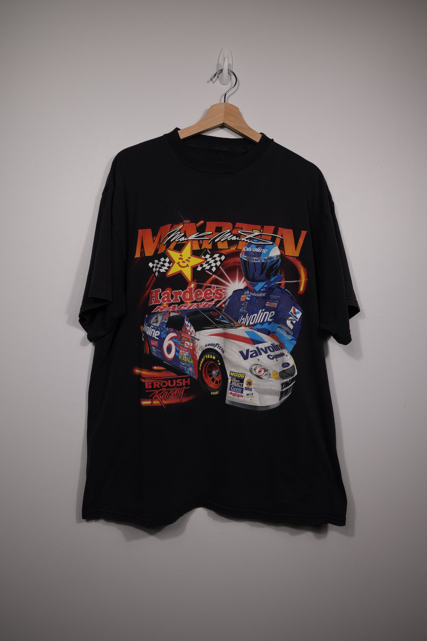 90s Mark Martin / Jeff Burton Hardee’s Racing NASCAR Shirt