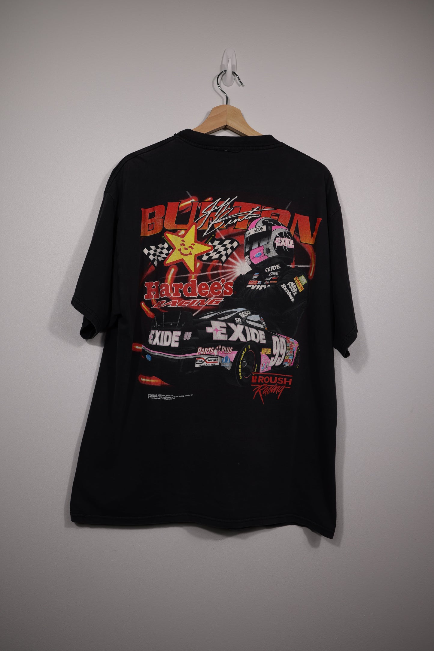 90s Mark Martin / Jeff Burton Hardee’s Racing NASCAR Shirt