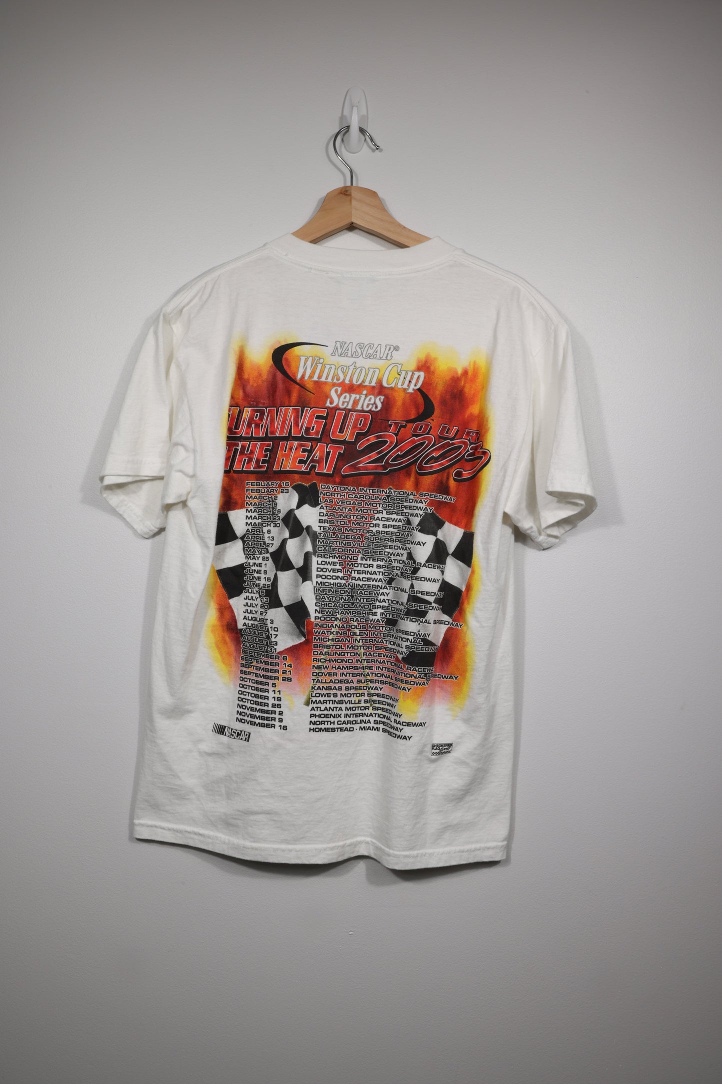 2003 NASCAR Winston Cup Series 'Turning up the Heat Tour' Shirt